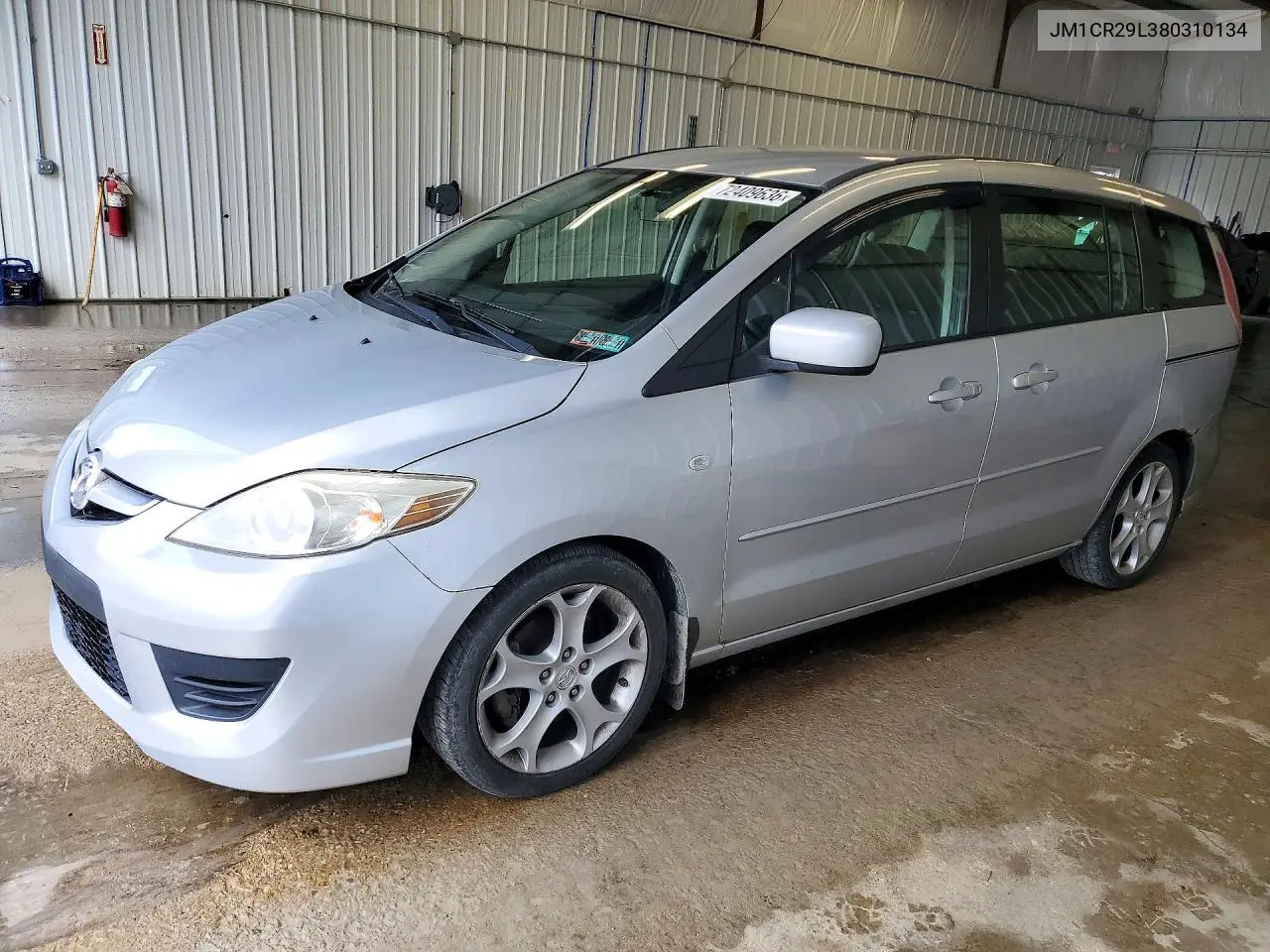 JM1CR29L380310134 Mazda 5 2008 — повреждение Задняя часть, фото до ремонта