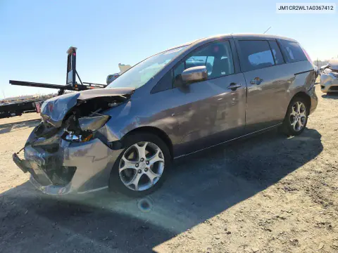JM1CR2WL1A0367412 — 2010 Mazda 5, Передняя часть, фото до ремонта