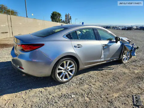 2015 Mazda 6 Touring VIN JM1GJ1V50F1194571 фото 3