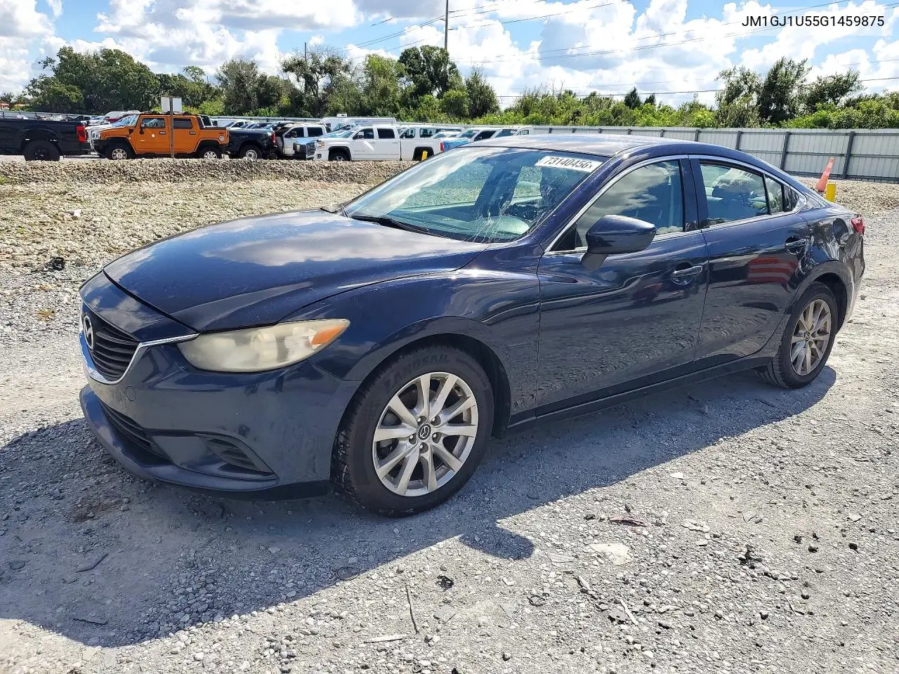 JM1GJ1U55G1459875 Mazda 6 2016 — повреждение Передняя часть, фото до ремонта
