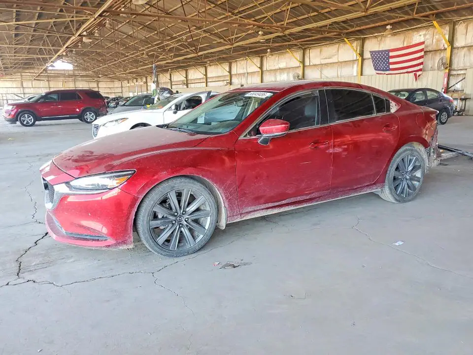 JM1GL1TY0J1316829 Mazda 6 2018 — повреждение Задняя часть, фото до ремонта