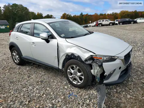 JM1DKBB71G0124046 — 2016 Mazda CX-3, фото 4 с аукциона Copart 21.10.2026, Передняя часть