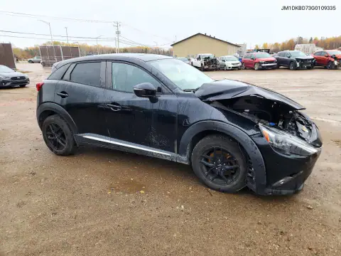 JM1DKBD73G0109335 — 2016 Mazda CX-3, фото 4 с аукциона Copart, Передняя часть