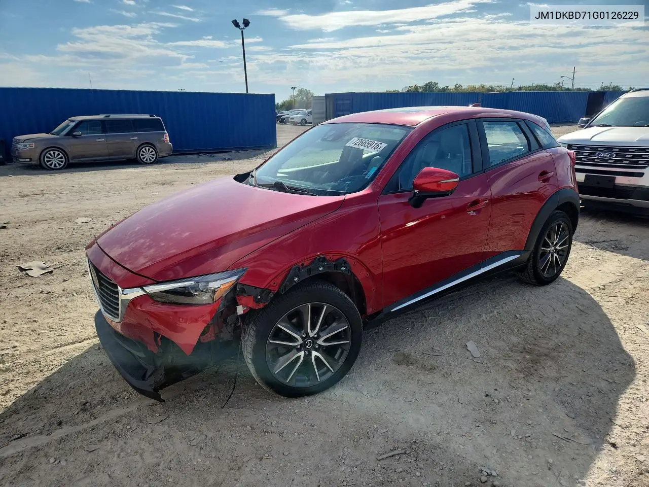 2016 Mazda Cx-3 Grand Touring VIN JM1DKBD71G0126229 фото 1