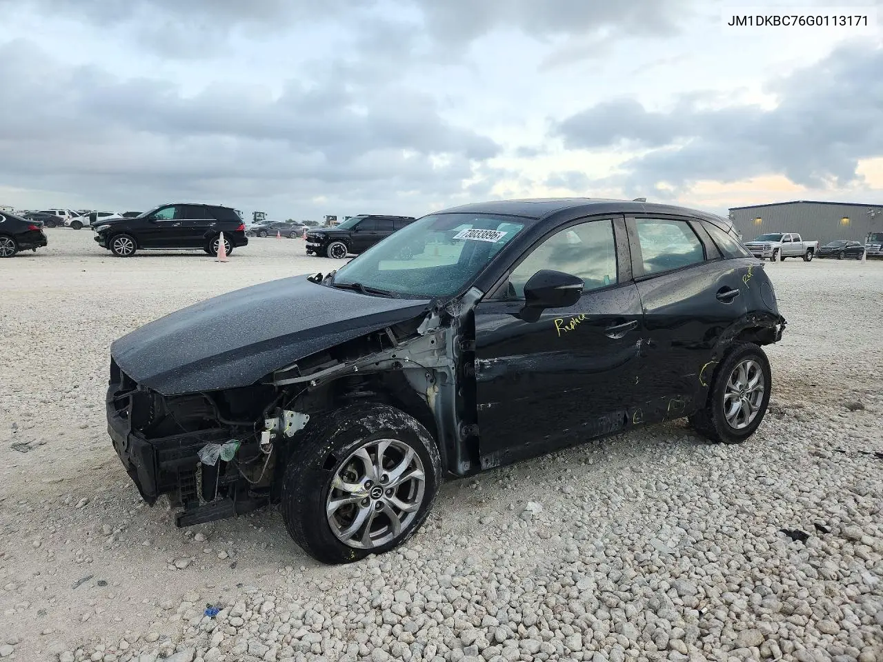 JM1DKBC76G0113171 Mazda CX-3 2016 — повреждение Задняя часть, фото до ремонта