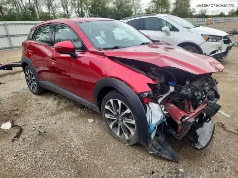 JM1DKFC71K0451772 — 2019 Mazda CX-3, фото 4 с аукциона Copart, Передняя часть