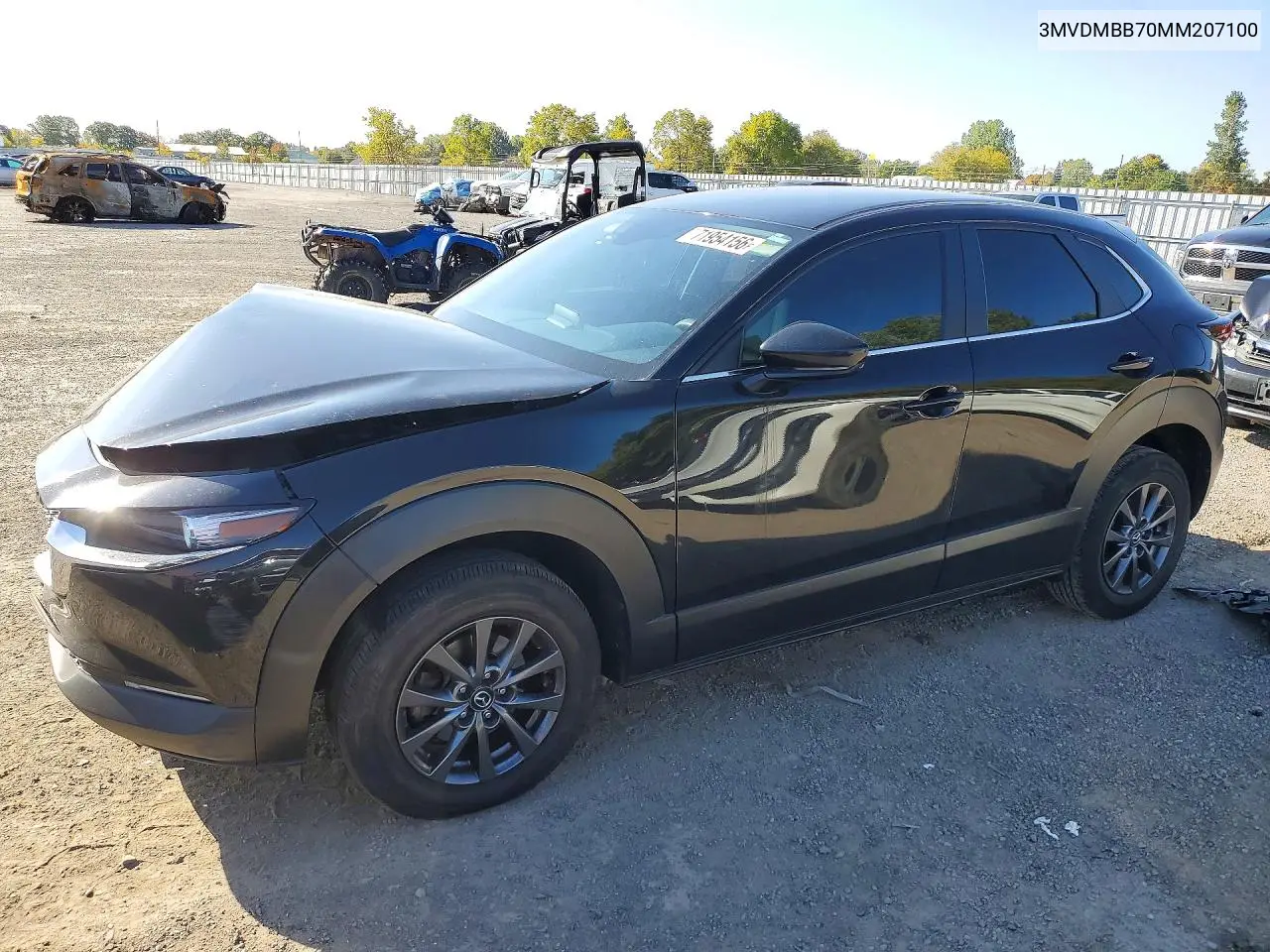 3MVDMBB70MM207100 Mazda CX-30 2021 — повреждение Передняя часть, фото до ремонта