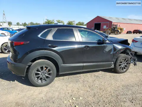 3MVDMBB70MM207100 — 2021 Mazda CX-30, фото 3 с аукциона Copart, Передняя часть