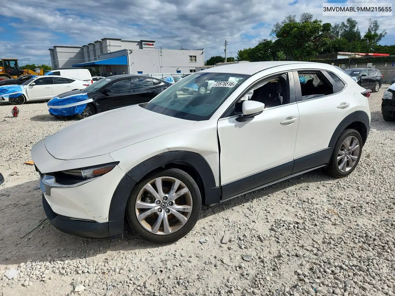 3MVDMABL9MM215655 Mazda CX-30 2021 — повреждение Сторона, фото до ремонта