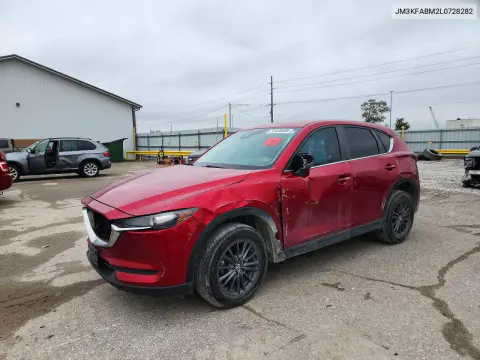 JM3KFABM2L0728282 — 2020 Mazda CX-5, Передняя часть, фото до ремонта