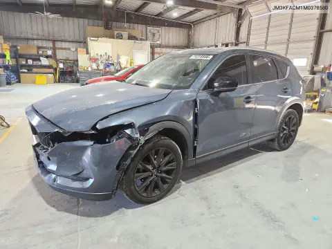 JM3KFACM1M0378580 — 2021 Mazda CX-5, Передняя часть, фото до ремонта