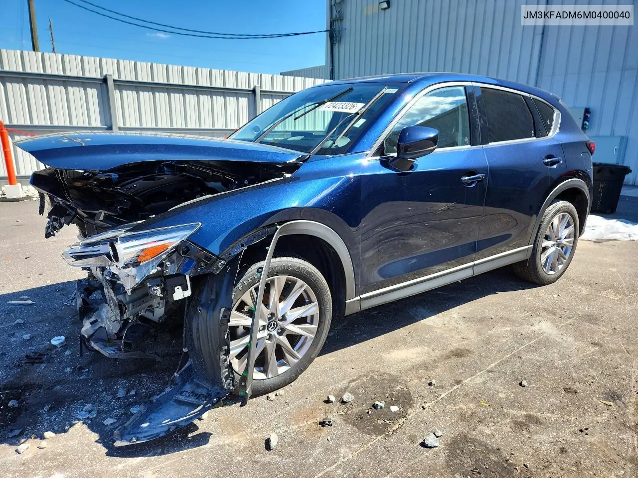 2021 Mazda Cx-5 Grand Touring VIN JM3KFADM6M0400040 фото 1