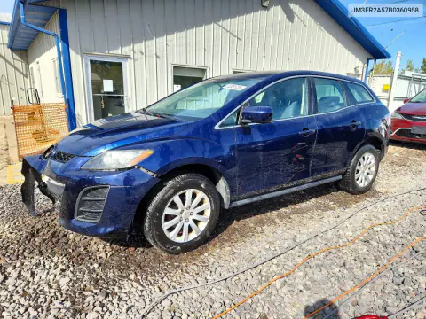 JM3ER2A57B0360958 — 2011 Mazda CX-7, Передняя часть, фото до ремонта