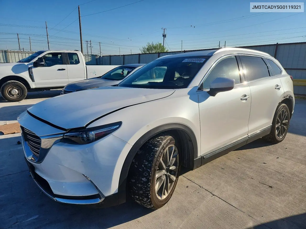 2016 Mazda Cx-9 Grand Touring VIN JM3TCADY5G0119321 фото 1