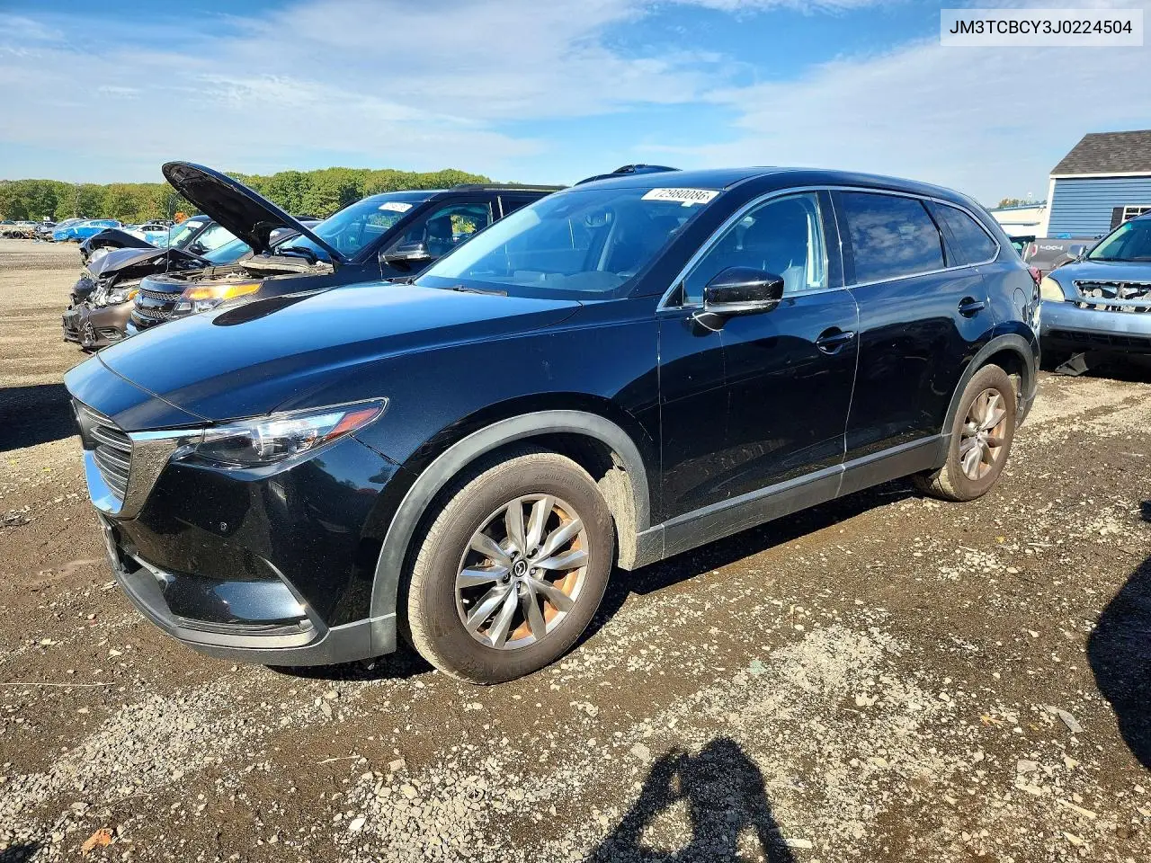 JM3TCBCY3J0224504 Mazda CX-9 2018 — повреждение Мелкие вмятины и царапины, фото до ремонта