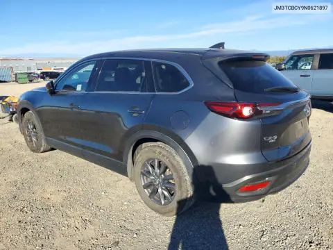 JM3TCBCY9N0621897 — 2022 Mazda CX-9, фото 2 с аукциона Copart, Передняя часть