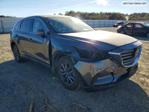 JM3TCBCY9N0621897 — 2022 Mazda CX-9, фото 4 с аукциона Copart, Передняя часть