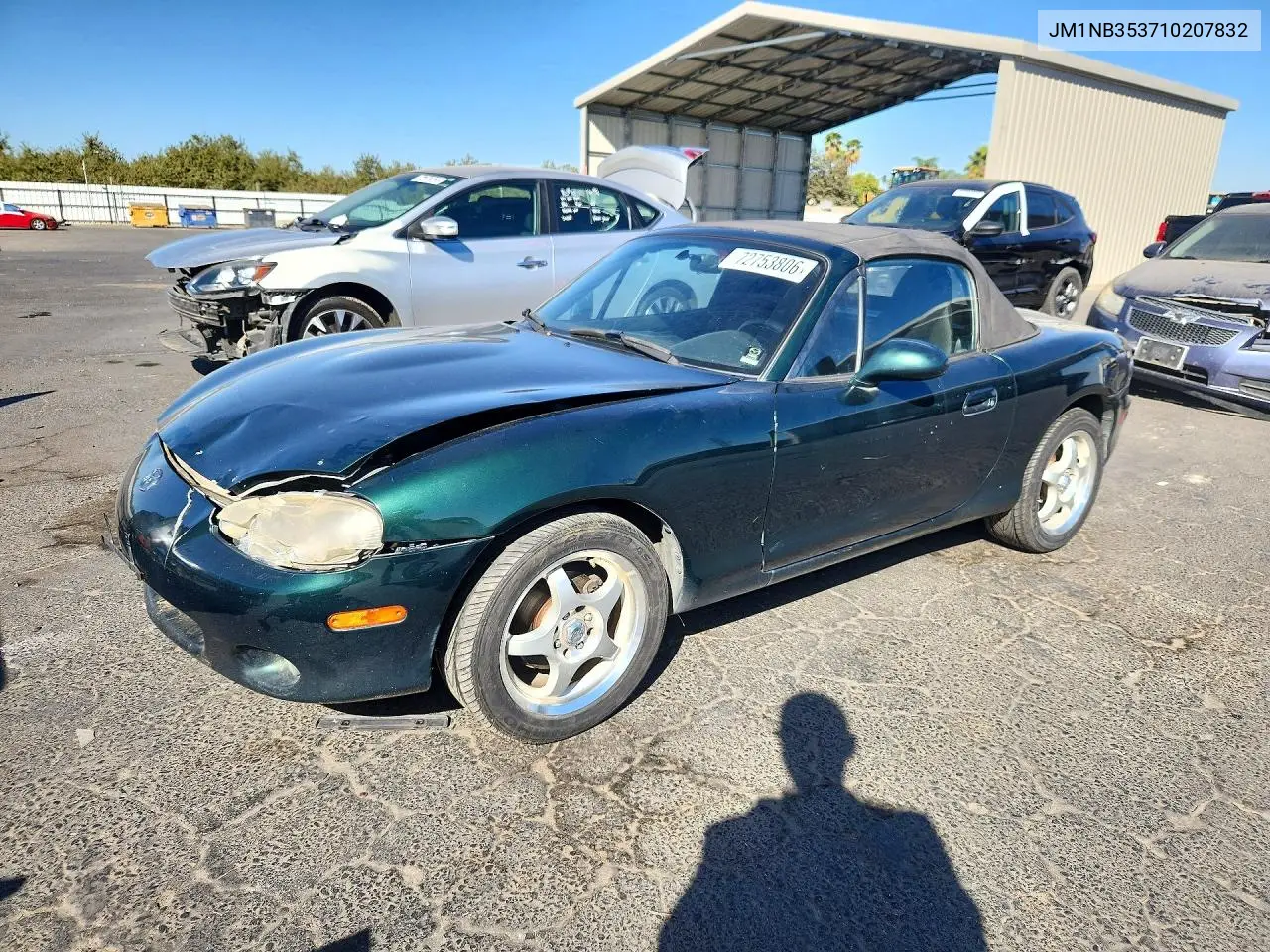 JM1NB353710207832 Mazda MX-5 2001 — повреждение Передняя часть, фото до ремонта