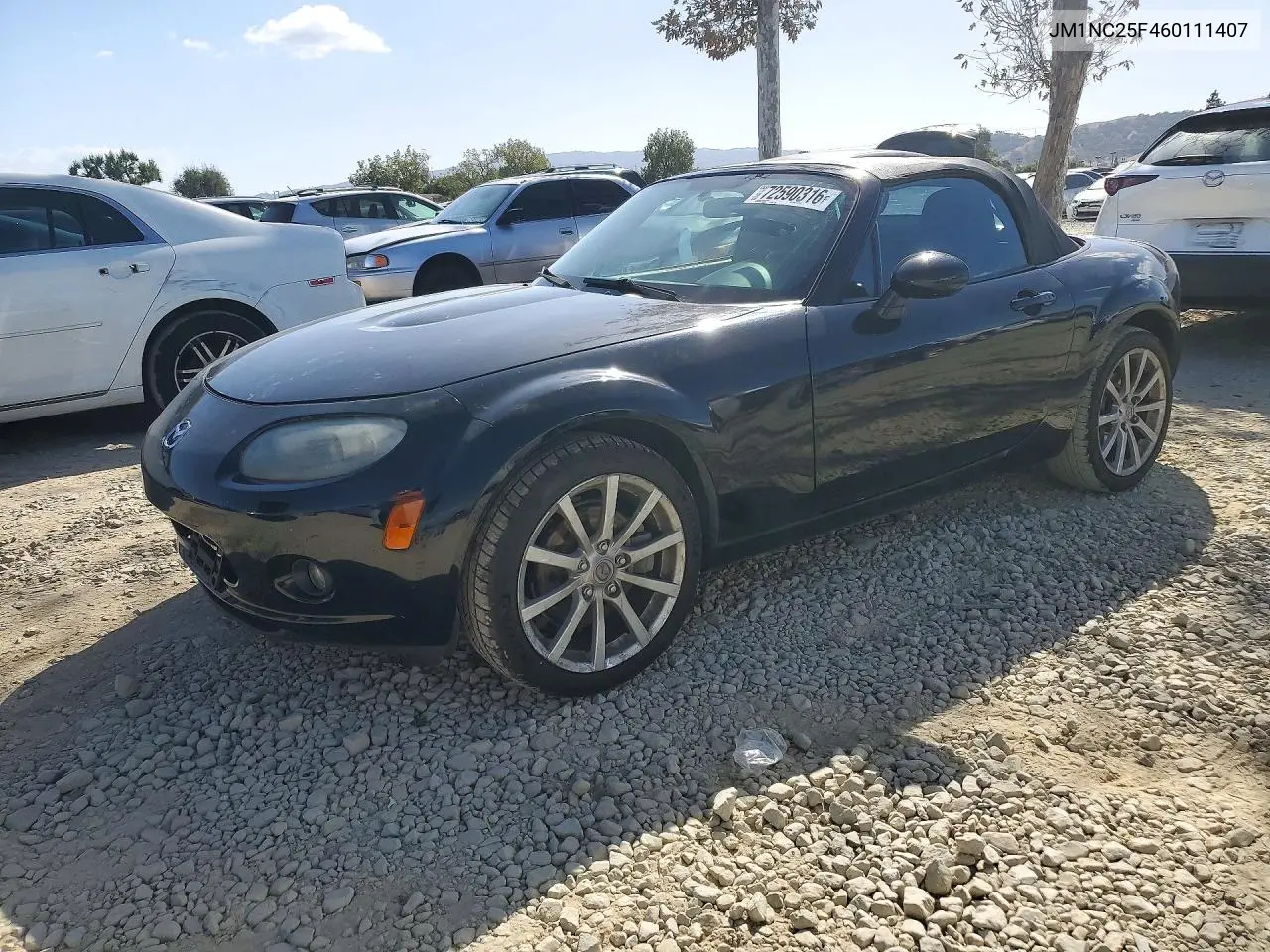 2006 Mazda Mx-5 Miata VIN JM1NC25F460111407 фото 1