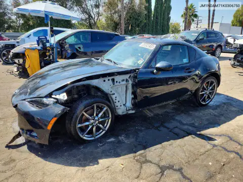 JM1NDAM71K0306750 — 2019 Mazda MX-5, Передняя часть, фото до ремонта