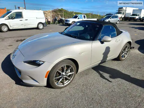 JM1NDAD77N0506908 — 2022 Mazda MX-5, Задняя часть, фото до ремонта