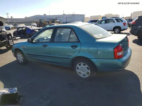 2001 Mazda Protege Dx VIN JM1BJ222810440405 фото 2
