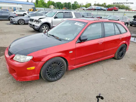 JM1BJ246721607266 — 2002 Mazda Protege, Сторона, фото до ремонта