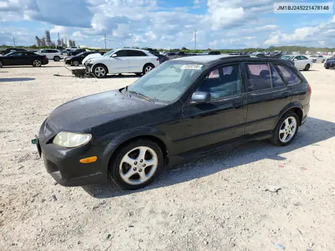 JM1BJ245221478148 — 2002 Mazda Protege, Мелкие вмятины и царапины, фото до ремонта