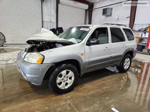 4F2YU09102KM42027 — 2002 Mazda Tribute, Передняя часть, фото до ремонта