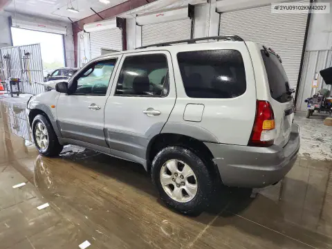2002 Mazda Tribute Lx VIN 4F2YU09102KM42027 фото 2