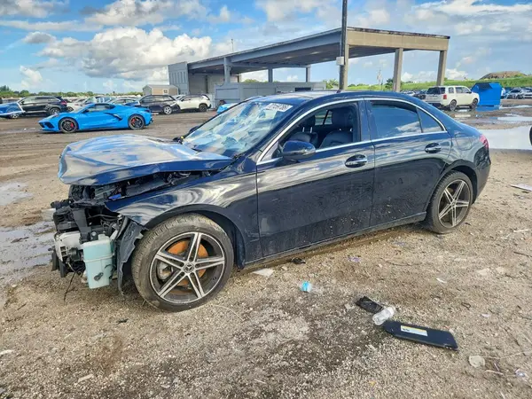 WDD3G4EB7KW035649 — 2019 Mercedes-Benz A-Klasse, Передняя часть (Front End), фото до ремонта