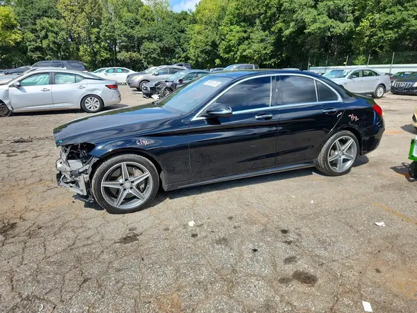55SWF4KB8GU109606 — 2016 Mercedes-Benz C-Klasse, Передняя часть (Front End), фото до ремонта