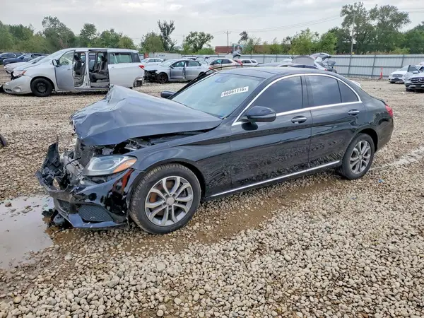 WDDWF4KB3HR247976 — 2017 Mercedes-Benz C-Klasse, Передняя часть (Front End), фото до ремонта
