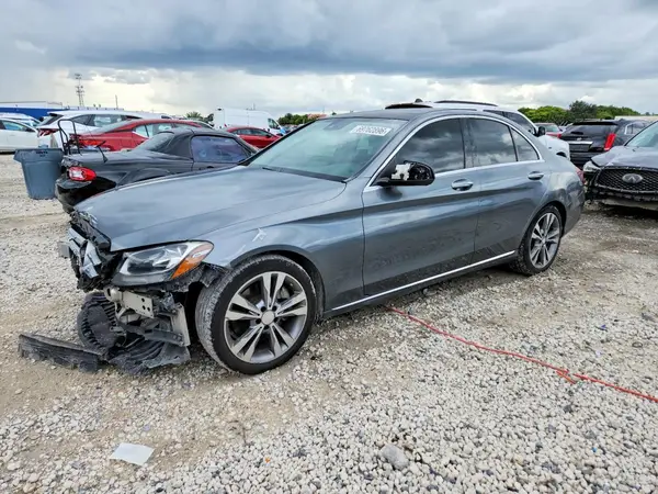 55SWF4JB6HU205558 — 2017 Mercedes-Benz C-Klasse, Передняя часть (Front End), фото до ремонта
