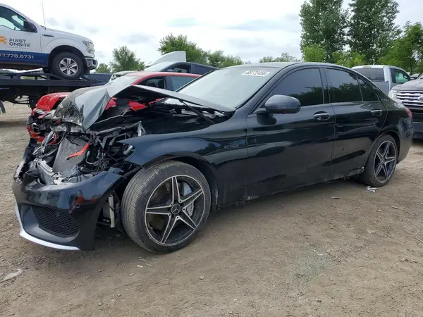 55SWF6EB0JU270188 — 2018 Mercedes-Benz C-Klasse, Передняя часть (Front End), фото до ремонта