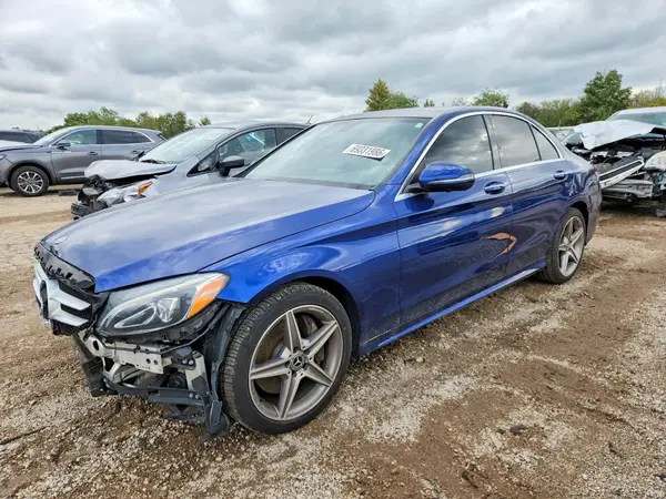 55SWF4KBXJU234405 — 2018 Mercedes-Benz C-Klasse, Передняя часть (Front End), фото до ремонта