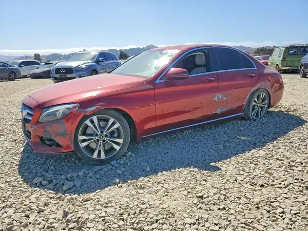 55SWF4JB6JU274160 — 2018 Mercedes-Benz C-Klasse, Передняя часть (Front End), фото до ремонта