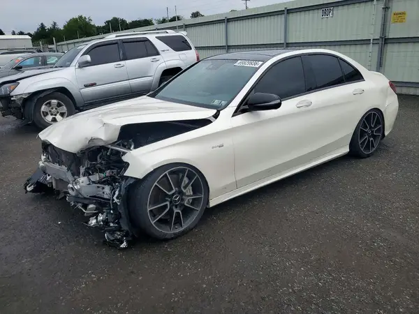 55SWF6EB5JU256724 — 2018 Mercedes-Benz C-Klasse, Передняя часть (Front End), фото до ремонта