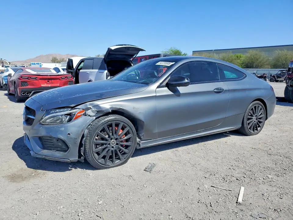 WDDWJ4JB0JF681313 Mercedes-Benz C 2018 — повреждение Передняя часть, фото до ремонта