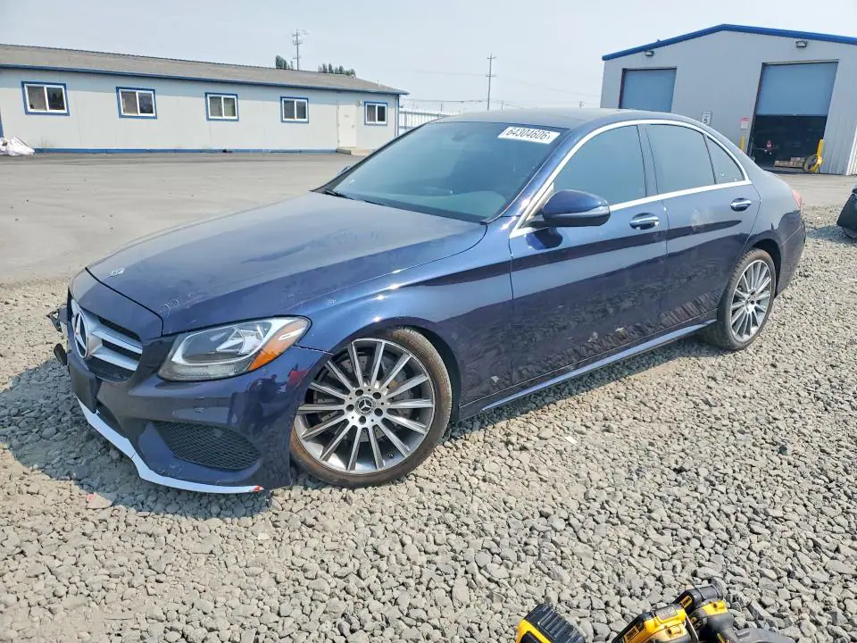 55SWF4KB2JU259797 Mercedes-Benz C 2018 — повреждение Передняя часть, фото до ремонта