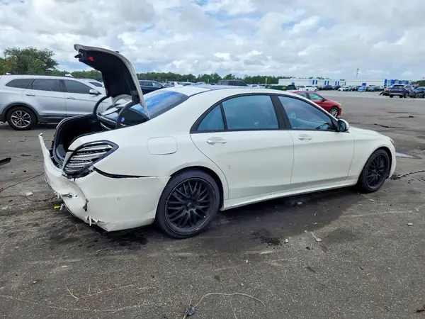 WDDUG6EB8JA396805 — 2018 Mercedes-Benz S-Klasse, фото 3 с аукциона Copart, Задняя часть