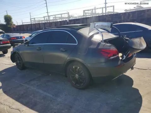 2020 Mercedes-Benz A 220 VIN W1K3G4EB4LJ220868 фото 2