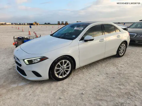 WDD3G4EB1LW038709 — 2020 Mercedes A-Klasse, Задняя часть, фото до ремонта