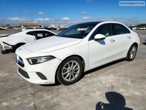 W1K3G4EB3MJ272168 Mercedes A-Klasse 2021 — повреждение Естественный износ, фото до ремонта