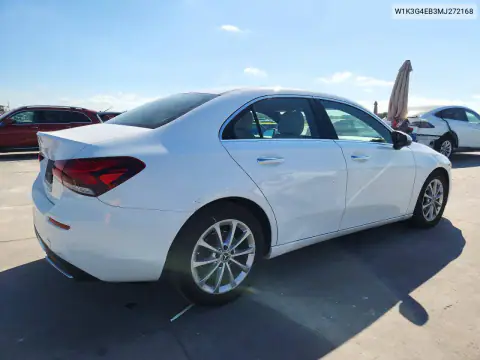W1K3G4EB3MJ272168 — 2021 Mercedes A-Klasse, фото 3 с аукциона Copart 19.10.2026, Естественный износ
