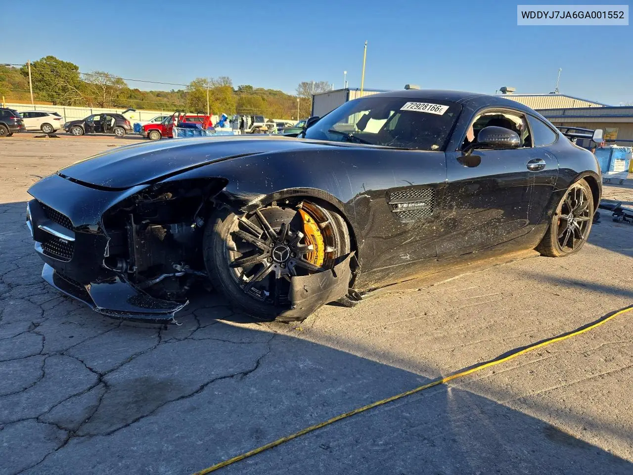 2016 Mercedes-Benz Amg Gt S VIN WDDYJ7JA6GA001552 фото 1