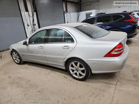 2003 Mercedes-Benz C 230K Sport Sedan VIN WDBRF40J03F409993 фото 2