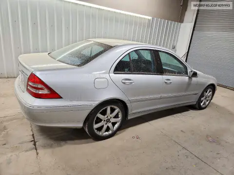 2003 Mercedes-Benz C 230K Sport Sedan VIN WDBRF40J03F409993 фото 3