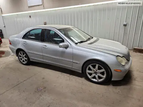 2003 Mercedes-Benz C 230K Sport Sedan VIN WDBRF40J03F409993 фото 4