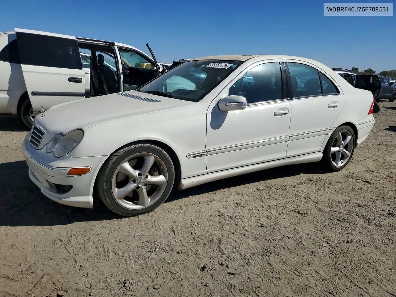 2005 Mercedes-Benz C 230K Sport Sedan VIN WDBRF40J75F708531 фото 1
